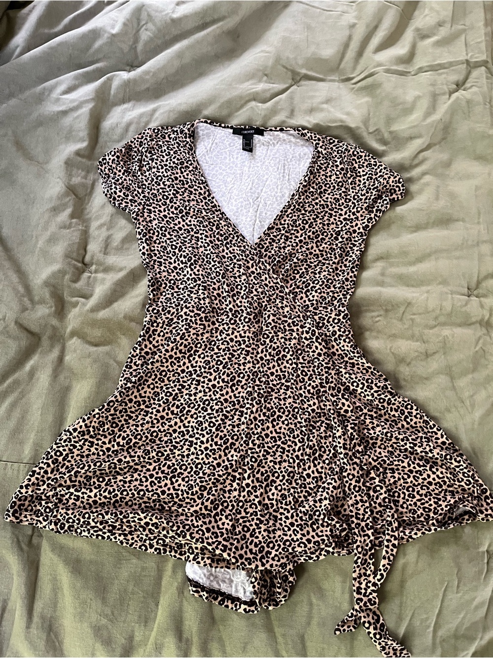 Vintage forever 21 skort wrap romper dress